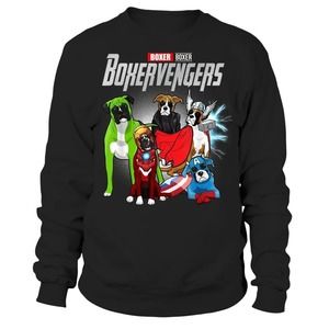 Boxervengers Funny Dog Boxer Gift Sweatshirt